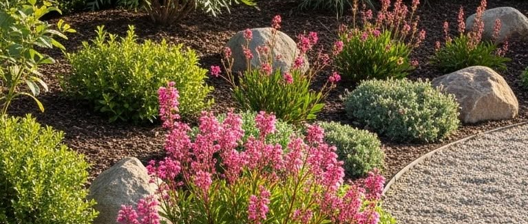 Mulch and healthy garden soil